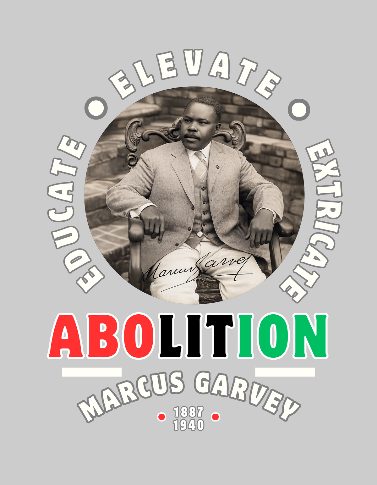 MARCUS GARVEY RELAXED COTTON T-SHORT