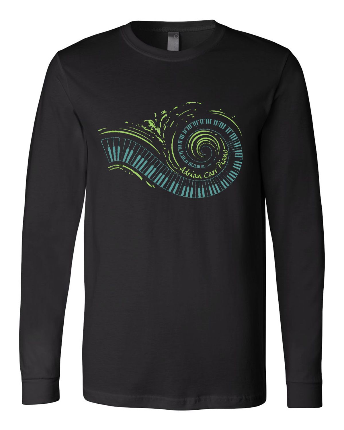 **NEW** Adrian Carr Piano Long Sleeve T-Shirts