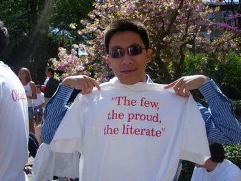 The Manhattanville History Department Alumni BBQ.  Perhaps the best motto of any college organization
