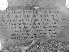 A poem for a small child, whose parents loved him, but 'Jesus loved him more.'
