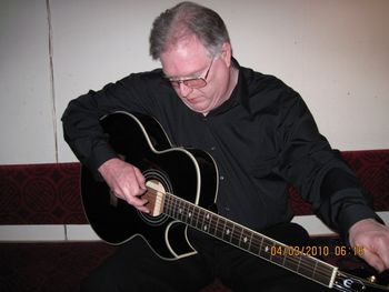 Tuning my guitar
