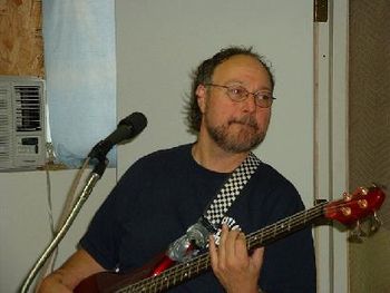 Mark rehearsing with Full Throttle

