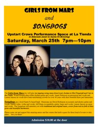 Girls from Mars and the Songdogs at La Tienda