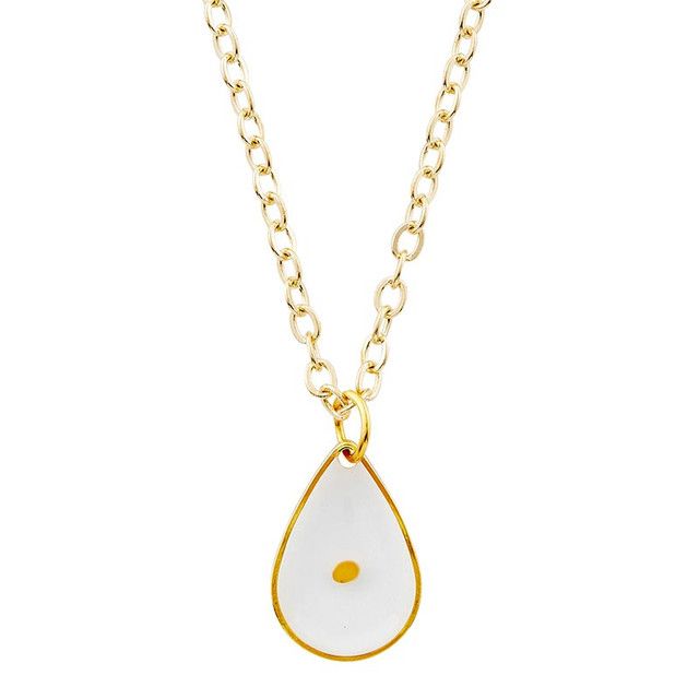 Mustard Seed Teardrop "Gold" Necklace