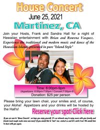 House Concert in Martinez, CA (Public Event)