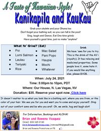 "A Taste of Hawaiian Style" at Brian and Rowena's home