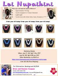 Lei Nupaikini (Modern Day) online lei making class