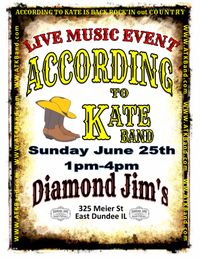 According To Kate Country Band at Diamond Jim's East Dundee IL