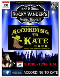 According To Kate at Rocky Vanders