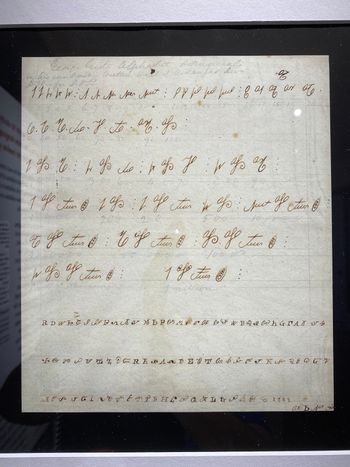 Sequoyah's handwriting
