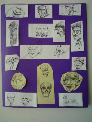 VARIOUS DRAWINGS, pen and ink by Olin Smith.
