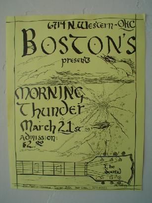 Still another flyer for Morning Thunder.  Illustration and idea by Dave Redding.
