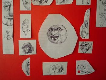 VARIOUS DRAWINGS, pen and ink by Olin Smith.
