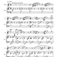 "SILENT NIGHT" - Sheet Music for Flute & Piano - Instant Download