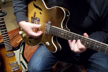 50's Silvertone used for an overdub through an old Silvertone amp
