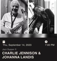 Johanna Landis and Charlie Jennison