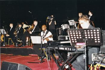 Recent performance at Wembley conference centre with 50 piece orchestra
