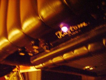 Ronnie's vintage Kustom bass amp circa Woodstock
