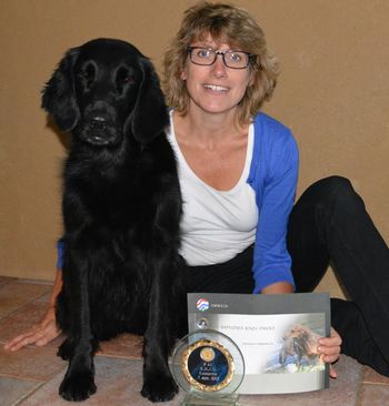 Mieke Ruisch met Ayla, 2e plaats KNJV B
