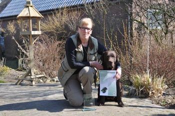 Carla Laros met Lente, 2e plaats in de B in Oldenzaal.

