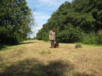 Jolande Luyer met Terra, KNJV C in Lunteren.
