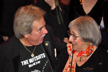 PCD chats with famed "Shark Lady," Dr. Eugenie Clark, at the Beneath the Sea Film Festival. Photo: Monica Gephart
