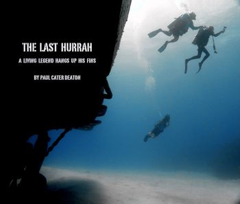 This haunting photograph captures PCD as he films the final dive of legendary underwater filmmaker, Stan Waterman, shown here with the late Wayne Hasson. Photo: Alan Robertson
