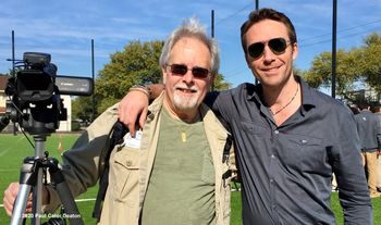 Friends for almost two decades, PCD and Philippe Cousteau get to catch up while Cousteau met with Houston students.
