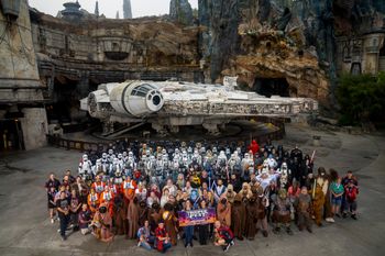Trooperfest in Orlando in November, 2025, gave members of the 501st and Rebel Legions the unprecedented opportunity to troop at Disney Galaxy's Edge in their screen-accurate Star Wars costumes. Photo: Disney Hollywood Studios
