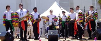 Sound check at the Festival Stage, 2003
