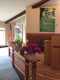 Marilynn Seits plays for Sunday Services at First Christian Church of Asheville in Candler, NC