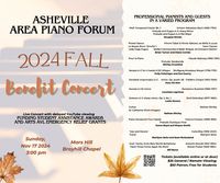 AAPF Fall Benefit Concert funding AAPF Student Assitstance and Arts Asheville Emergency Relief Grants