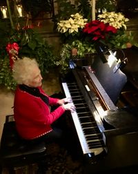 Marilynn Plays Valentine's Day Songs at Deerfield