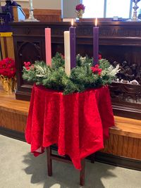 Marilynn Seits plays the piano for Sunday services at First Christian Church of Asheville. 