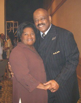 Corinne with Bishop Hobbs
