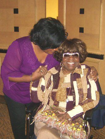 Corinne with Albertina Walker
