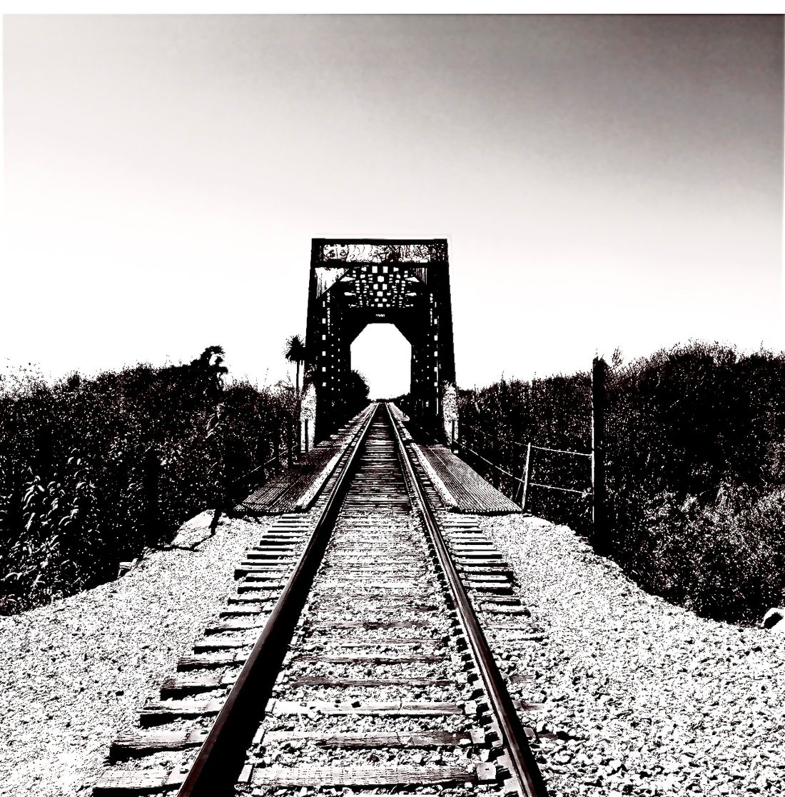 The railroad ahead...
