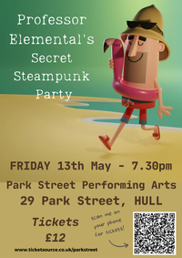 Professor Elemental Secret Steampunk Party 