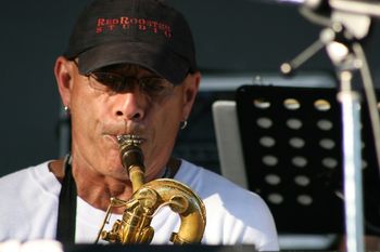 Johnnie Bamont (Flute, Alto, Baritone Sax) A big time pro who's performed with many of the great bands of yesterday and today. From the Temptations, Tower Of Power to recording on American Idol Winner, Taylor Hicks' debut album. Johnnie has been a big help and mentor to me personally and was there to remind me to go with my gut on some hard decisions. His unwavering professionalism and soulful perfomances speaks for itself. Contributions: Wrote horn arrangements for "America" "By Yourside" "Celebrate Tonight" "Goodtime" Alto Sax Solo: "Momma I'm Coming Home" "Time Of Our Life" "Funk With Me" 
