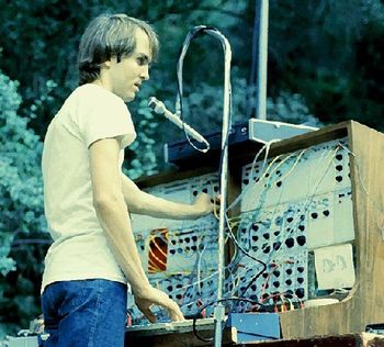Douglas Decker at the Buchla
