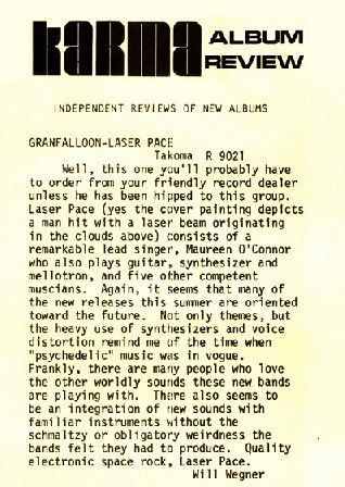 Laser Pace 1974 Review - Quality Electronic Space Rock
