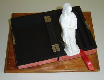 ...with Pop Up Jesus", mixed media, Billy X. Curmano
