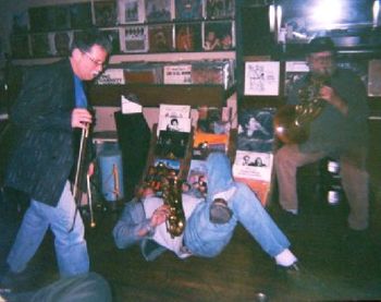 Billy X., Steve Smith and D.L. Hunt - New X Trio (Photo: Jerry Modjeski)
