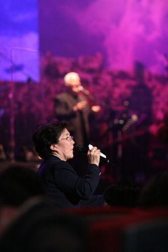 Pastor Kim interpreting the prophetic declaration
