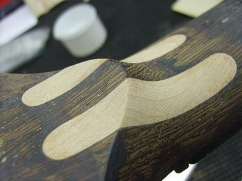 After the epoxy has cured for 24 hours, final shaping is completed.
