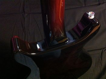 The Brave's body edges are gently radiused for an organic feel, the treble side cutaway is dished, and the neck heel is rounded to provide comfortable access to the higher frets.
