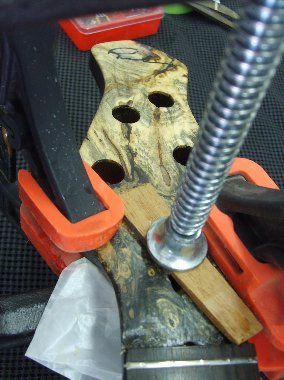 Glued, clamped, and left to cure for 24 hours.

