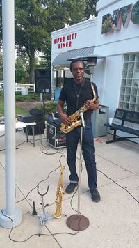 Dennis Coleman at River City Diner Car Show