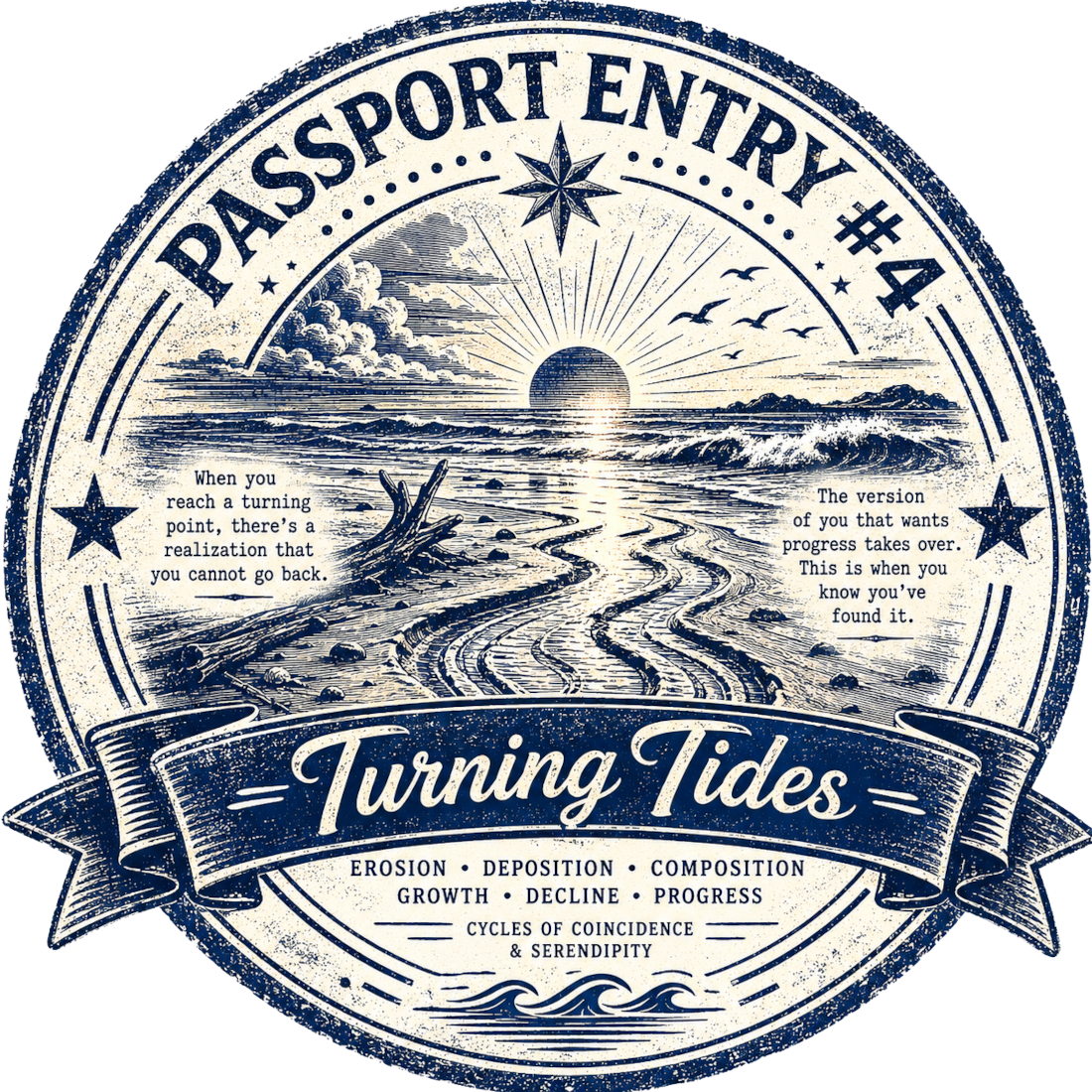 Passport Entry #4 stamp — Turning Tides