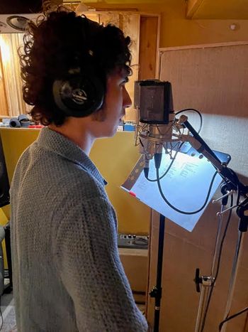 Jeremy Abboud adding backing/harmony vocals in the studio, Critical Misunderstandings On The Precipice album sessions!
